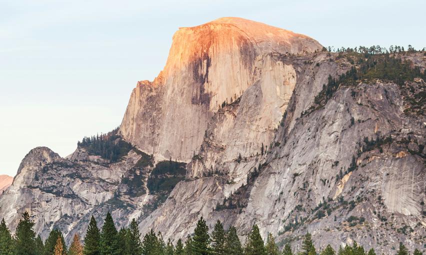 Half dome in Yosemite National Park